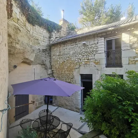 Tatil Evi Maison Troglodyte Saint-Leger-de-Montbrillais